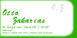 otto zakarias business card